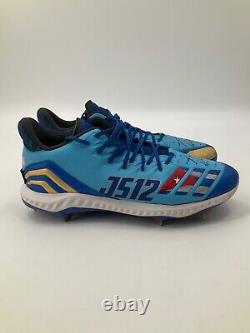 Jorge Soler Miami Marlins Signed Custom Adidas Bounce Game Used Shoes Mlb Holo