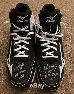 Jose Abreu JSA Player Direct Game Used Autographed Cleats 2015 Chicago White Sox