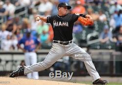 Jose Fernandez Game Used Worn Cleats'13 Rookie Of Year Marlins Jsa Photo Match