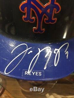 Jose Reyes Game Used Cleats And Signed Helmet NY Mets