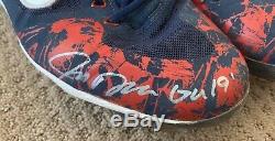 Josh Donaldson 2019 GAME USED CLEATS pair autograph SIGNED Braves worn