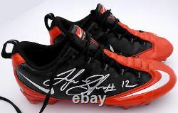 Josh Gordon Autographed Browns Game Used Nike Orange Cleats Beckett BB46429