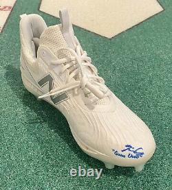 Josiah Gray Autographed Game Used Cleats Dodgers #1 Pitching Prospect