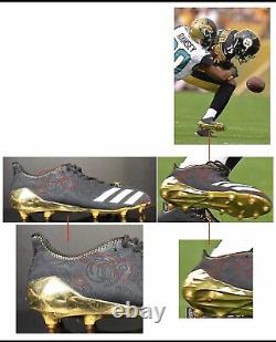 JuJu Smith Schuster 2017 Rookie Game Used Worn Steelers Cleats