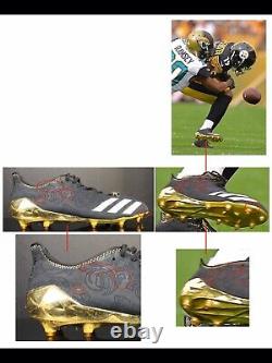 Juju Smith-Schuster 2017 Game Used Worn Cleats Pittsburgh Steelers Photo Matched