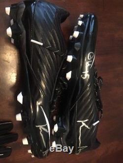 Kamar Aiken Baltimore Ravens Game Used Worn Cleats & Gloves Signed 4 Autos Colts