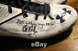 Kansas City Royals BRETT PHILLIPS game used autographed cleats & Batting Gloves
