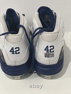Ken Griffey Jr. 2009 Autographed Game Issued Jackie Robinson Cleats Tri-Star COA