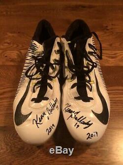 Kenny Golladay Lions Auto Game Used Worn Nike Cleats Signed Coa Photo Proof