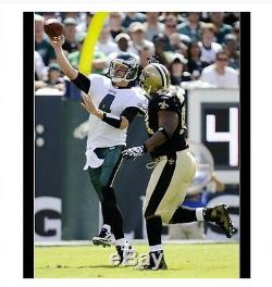 Kevin Kolb Game Used Cleats Photo Matched with COA Philadelphia Eagles NFL