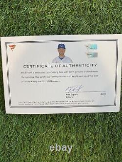 Kris Bryant Chicago Cubs Game Used Cleats 2017 Excellent Use Signed LOA