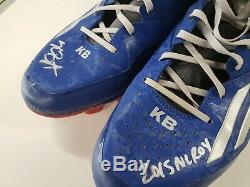 Kris Bryant Cubs Autograph Game Used Cleats 2015 NL ROY Fanatics