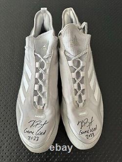 Kris Bryant Game Used Colorado Rockies 2023 Signed Autographed Cleats JSA LOA