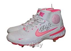 Kyle Higashioka Autographed Game Issued Mother's Day Pink & White Nike Cleats
