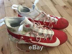Kyle Juszczyk 2018 Game Used Autographed Worn Cleats San Francisco 49ers ProBowl