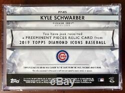 Kyle Schwarber 2019 Topps Diamond Icons Game-Used Patch Cleat /10 withDirt Cubs