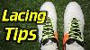 Lacing Tip Cleanest Way To Tie Soccer Cleats Football Boots