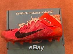 Leonard Floyd Game Used Signed Cleats Chicago Bears Vs Dallas Autograph