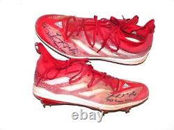 Logan O'hoppe 2023 Los Angeles Angels #14 Game Worn Used Signed Adidas Cleats