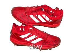 Logan O'hoppe 2023 Los Angeles Angels #14 Game Worn Used Signed Adidas Cleats