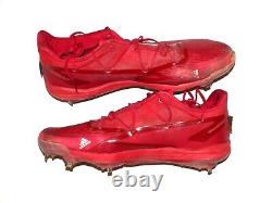 Logan O'hoppe 2023 Los Angeles Angels #14 Game Worn Used Signed Adidas Cleats