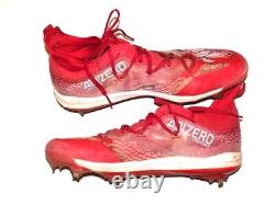 Logan O'hoppe 2023 Los Angeles Angels #14 Game Worn Used Signed Adidas Cleats