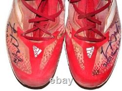 Logan O'hoppe 2023 Los Angeles Angels #14 Game Worn Used Signed Adidas Cleats