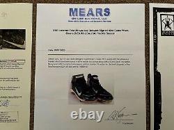 Lorenzo Cain MEARS JSA Game Used Autographed Cleats 2010 Rookie Brewers