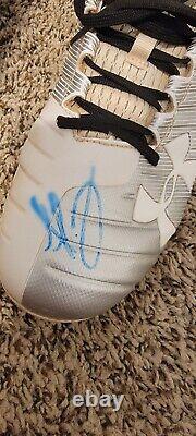 Los Angeles Dodgers Dustin May Signed Auto Game Used Under Armour Cleats size 13