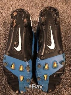 Luke Kuechly Game Used Cleats 2013 Signed Autographed