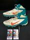 MIAMI DOLPHINS SIGNED MIKE POUNCEY GAME USED NIKE CLEATS WithJSA COA SIZE 14