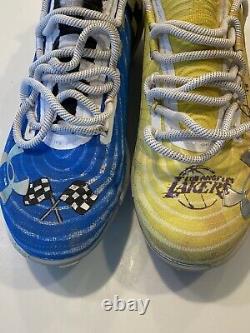 MLB Authenticated Brian Goodwin Game-Used & Auto Cleats Honoring KOBE & NIPSEY