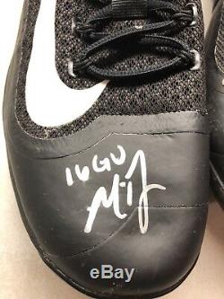Madison Bumgarner Auto Autographed Game Used 2016 Nike Cleats LOJO COA Giants