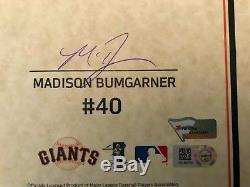 Madison Bumgarner MLB Holo Signed LOA Game Used Autographed Cleats 2014 Giants