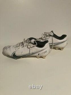 Malik Taylor NFL Game Used 2020 Signed Cleats Green Bay Packers Worn