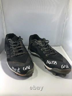 Mallex Smith autographed signed Game Used Cleats MLB Tampa Bay Rays LOA