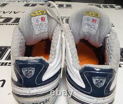 Marcus McNeill Game Used Worn Football Cleats Shoes Reebok Chargers #73 Auburn