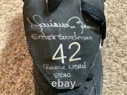 Mariano Rivera Yankees Signed 2010 Game Used Nike Cleat Hof Steiner COA