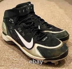 Mark Teixeira MLB Holo Fanatics Steiner Game Used Autographed Cleats'10 Yankees