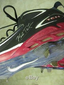 Mark Texiera Signed Game Used Cleats
