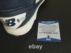 Matt Duffy Signed Autographed Game Worn Used Cleats Beckett Authenticated Auto