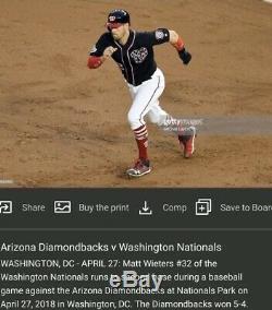 Matt Wieters Washington Nationals Game Used Cleats Cardinals MLB Orioles