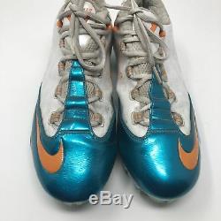 Miami Dolphins NFL 2013 Game Used Nike PROMO SAMPLE Vapor Carbon Fly Zoom Cleats
