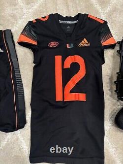 Miami Hurricanes Adidas Miami Nights 2020 Player Issued Worn Only Once #12