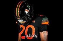 Miami Hurricanes Adidas Miami Nights 2020 Player Issued Worn Only Once #12