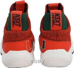 Miami Hurricanes Team-Issued Orange and Green Adidas Shoes from the