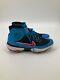 Miami Marlins Team Issued Black& Blue Nike Game Used Cleats Size 12.5