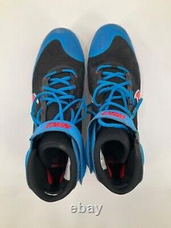 Miami Marlins Team Issued Black& Blue Nike Game Used Cleats Size 12.5