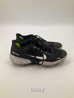 Miami Marlins Team Issued Black Nike Game Used Cleats Size 10.5