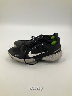 Miami Marlins Team Issued Black Nike Game Used Cleats Size 10.5